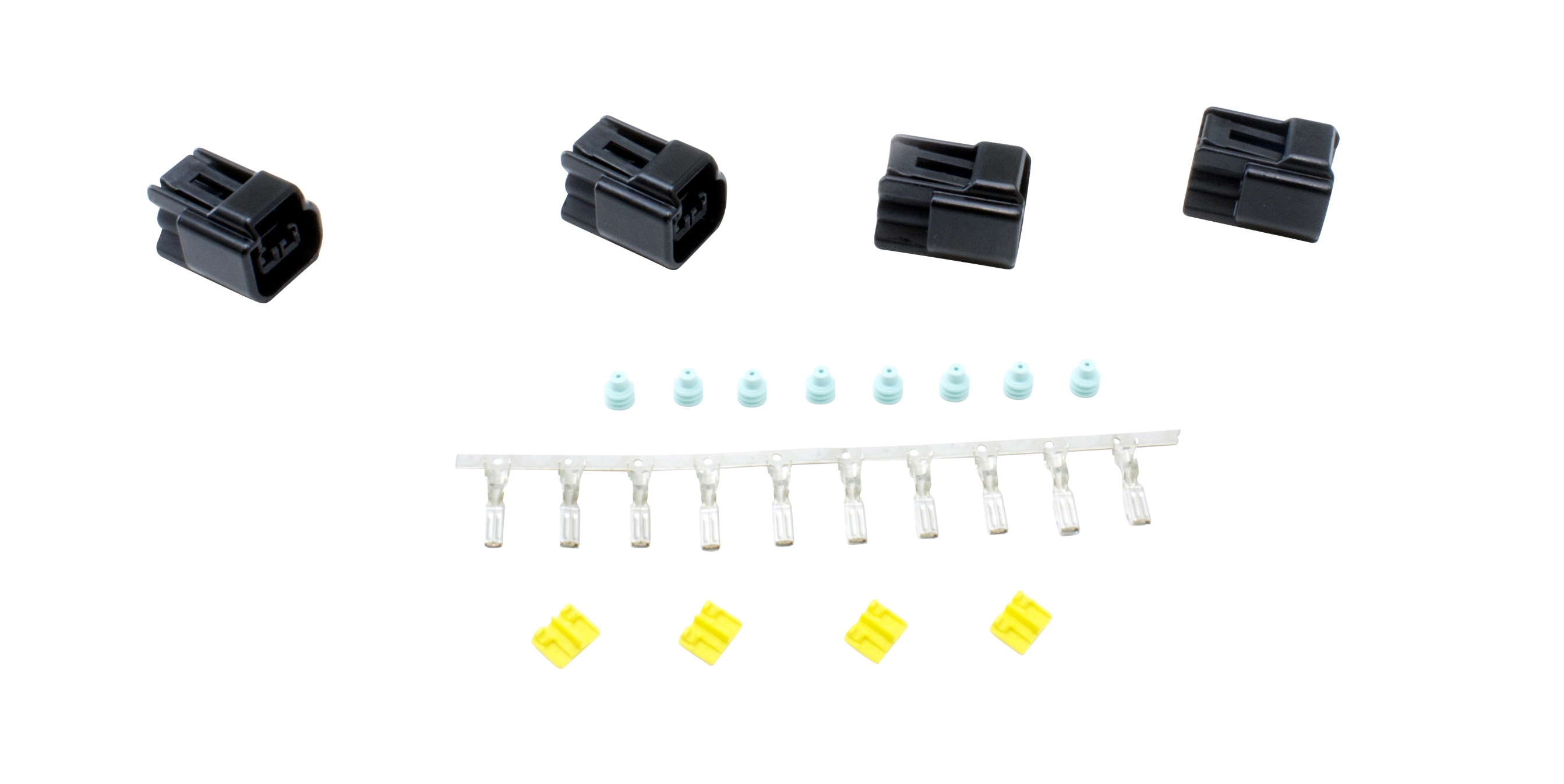 AEM CDI Pencil Coil Connector Kit. Includes: 4 X Connectors, 4 X Terminal Locks, 8 X Wire Seals & 10 X Contacts