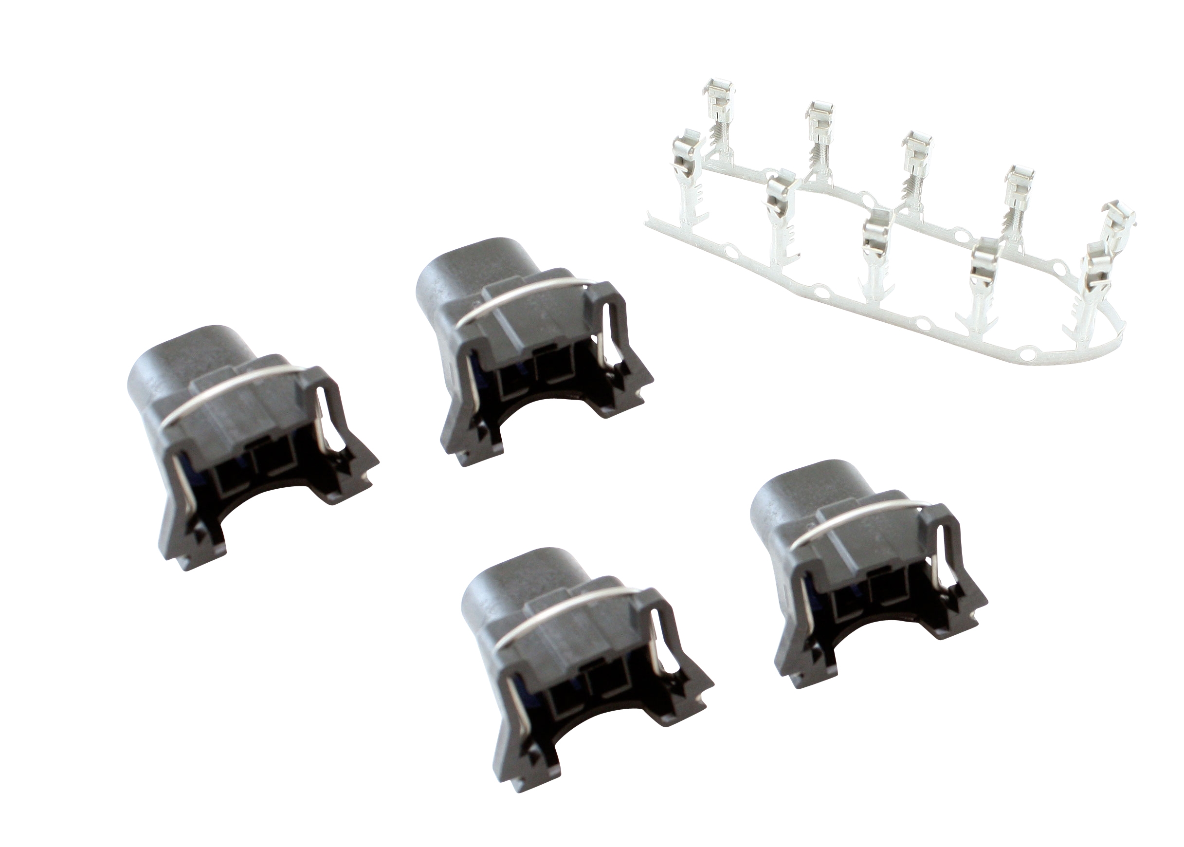 AEM Bosch Injector Plug Kit 4 Pack. Includes: 4 Bosch Injector Connectors & 10 Pins
