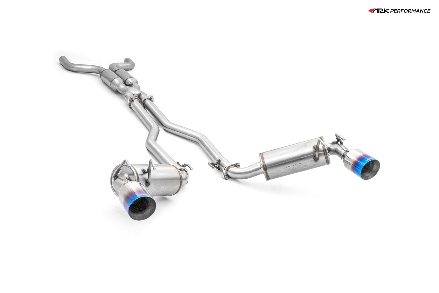 Ark Performance Stainless Steel DT-S Cat-Back Exhaust System 2.5in Pipe w/ 4.5 Burnt Single Tip, Dual Exit - Chevrolet Camaro 10-15 LS3, L99, LLT, LFX 5TH GEN