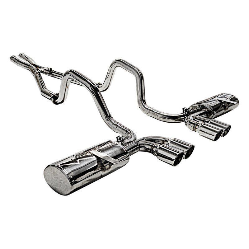 Ark Performance Stainless Steel DT-S Cat-Back Exhaust System 2.5in Pipe w/ 4.5 Polished Quad Tip , Single Exit - Chevrolet Corvette 97-04 LS1 C5