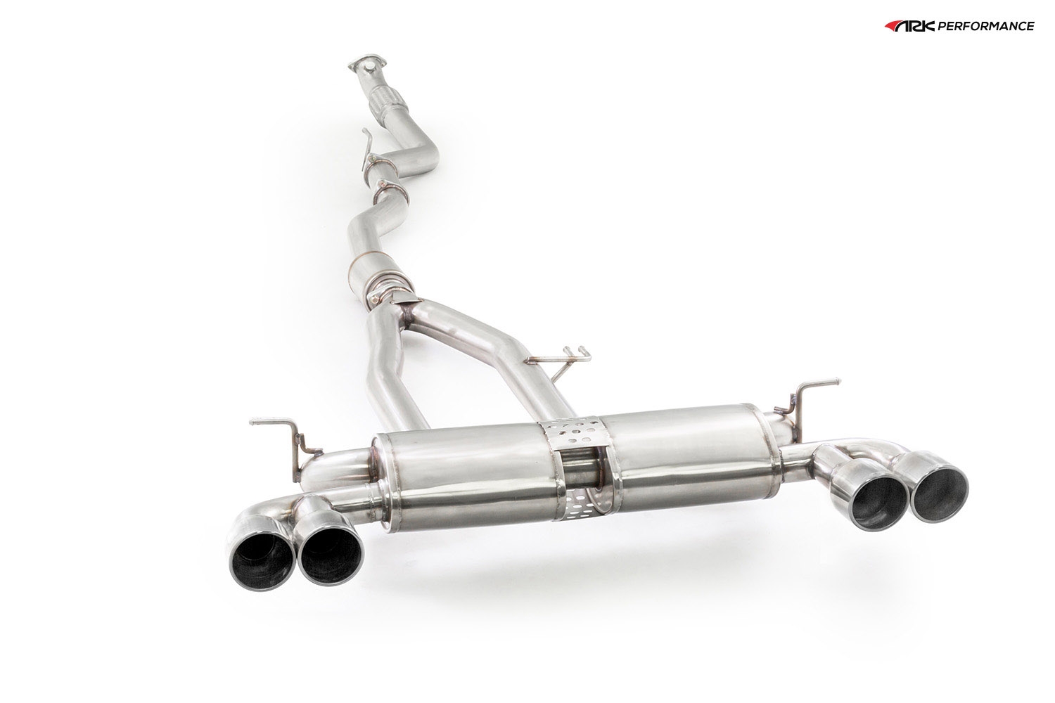 Ark Performance Stainless Steel DT-S Cat-Back Exhaust System 3.0in Pipe w/ 4.0 Polished Dual Tip, Dual Exit - Hyundai Genesis Coupe 09-16 2.0T BK1