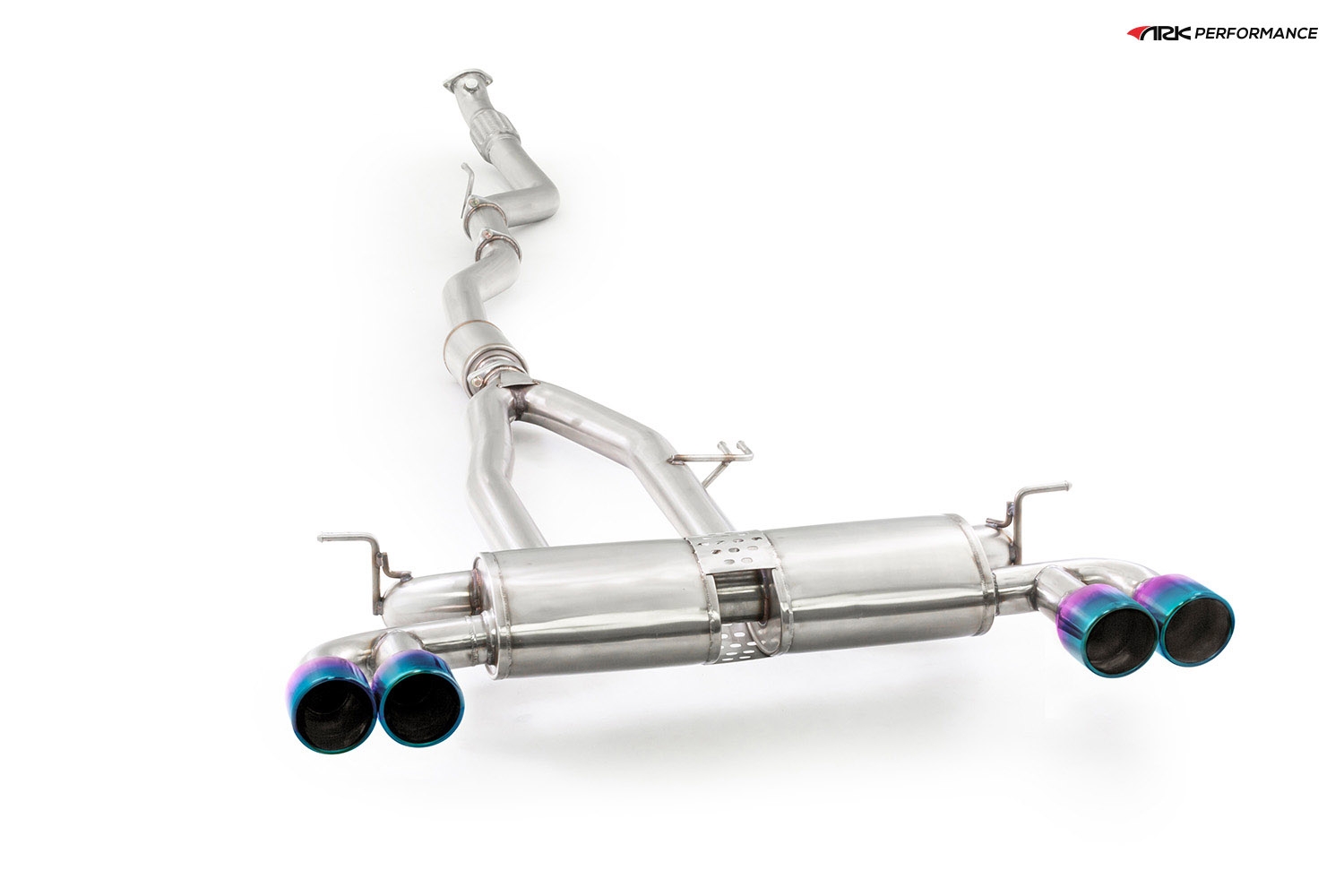 Ark Performance Stainless Steel DT-S Cat-Back Exhaust System 3.0in Pipe w/ 4.0 Tecno Dual Tip, Dual Exit - Hyundai Genesis Coupe 09-16 2.0T BK1