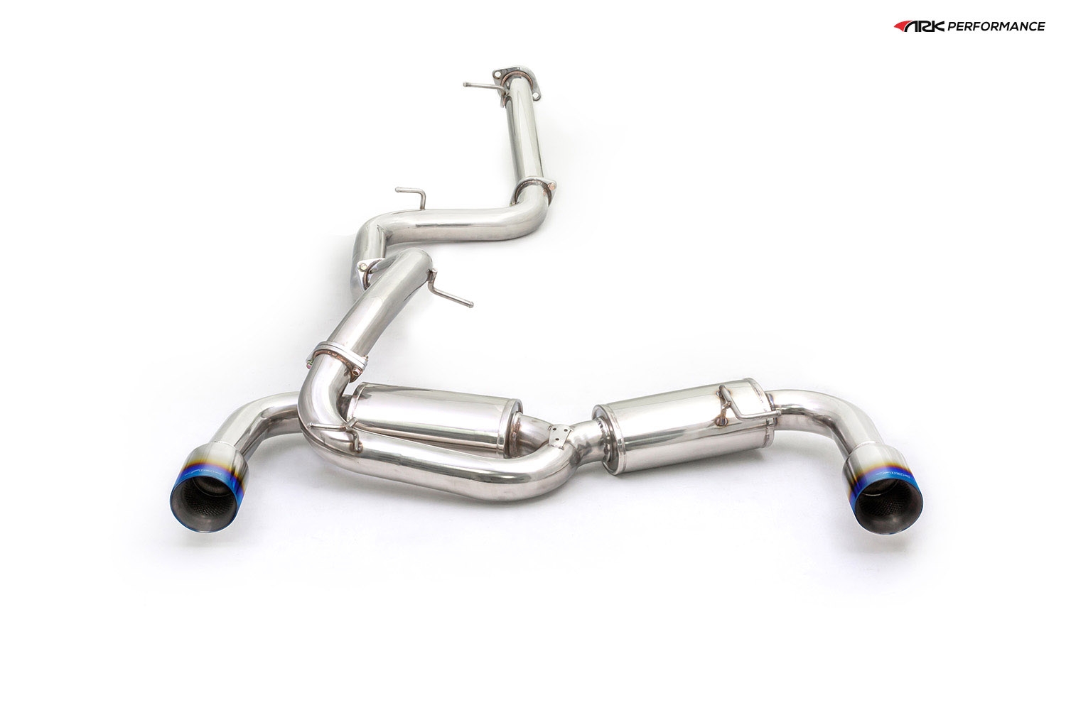 Ark Performance Stainless Steel DT-S Cat-Back Exhaust System 3.0in Pipe w/ 4.5 Burnt Single Tip, Dual Exit - Mazda Mazdaspeed3 10-13 2.3L I4 TURBO MZR, 2ND GEN