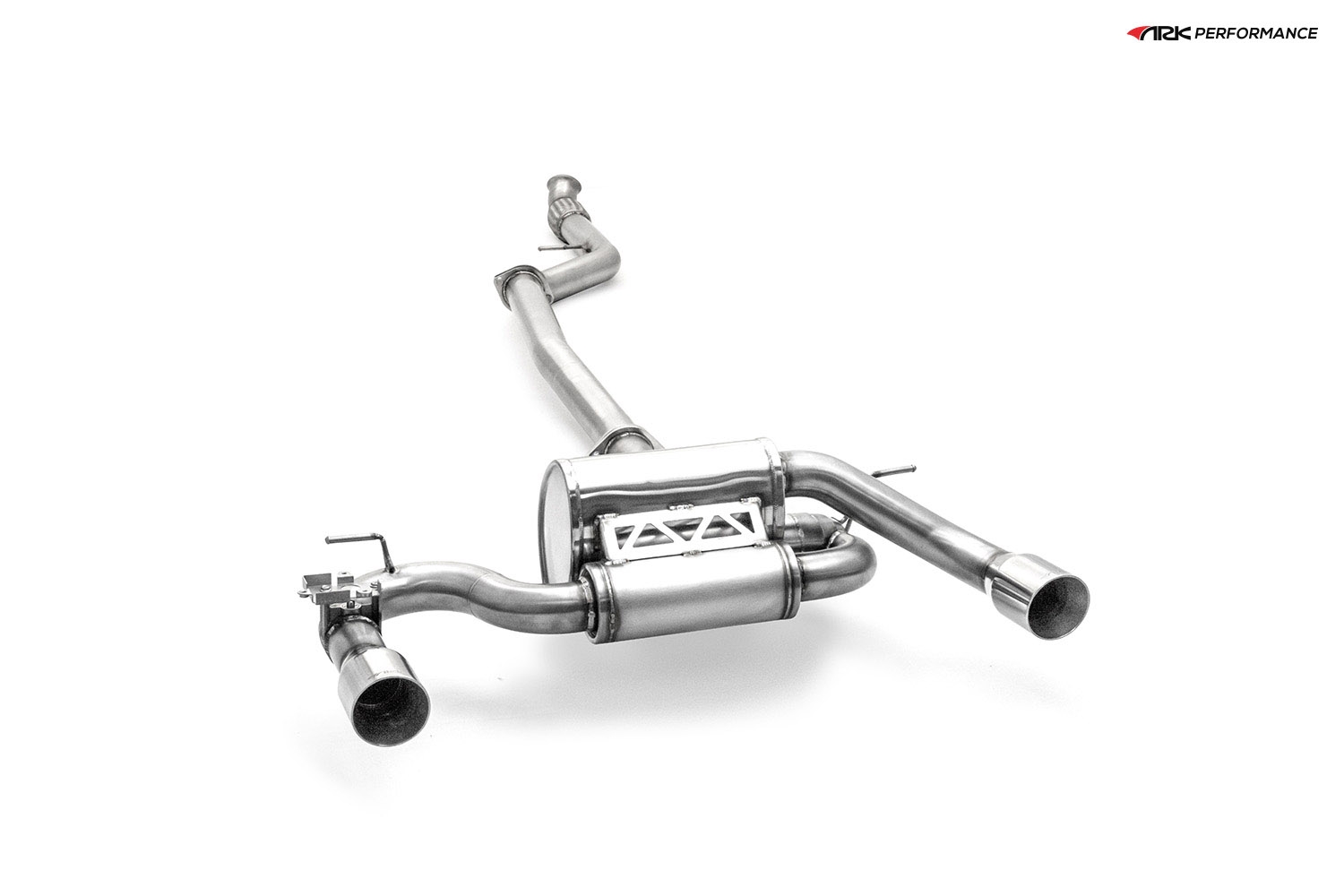 Ark Performance Stainless Steel GRiP Cat-Back Exhaust System 3.0in Pipe w/ 3.5 Polished Dual Tip, Dual Exit - BMW M235i 14-16 N55 F22
