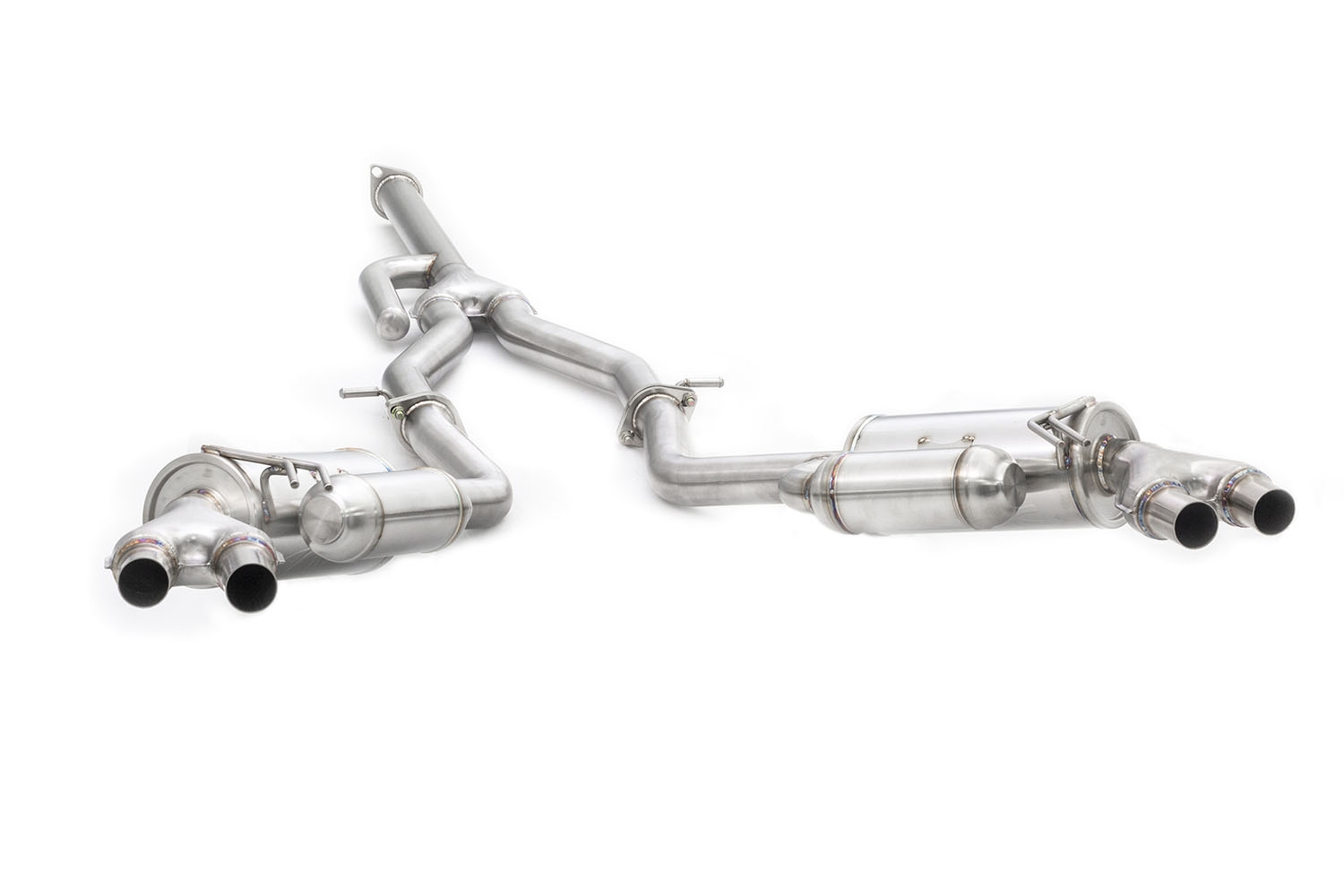 Ark Performance Stainless Steel GRiP Cat-Back Exhaust System 2.5in Pipe w/ N/A Oem Tip , Dual Exit - Kia STINGER  18+ 2.0T