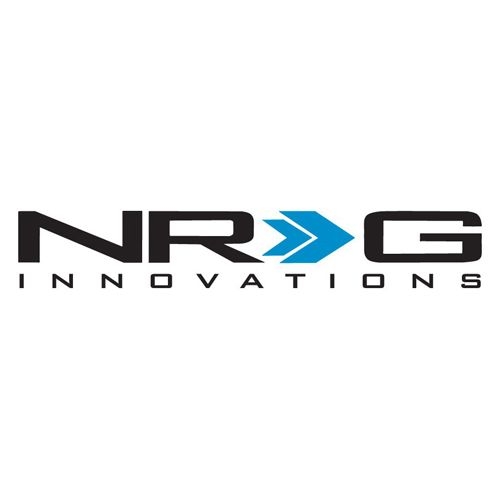 NRG Carbon Fiber Wing End Plates for 69in Wing - Black w/NRG Logo