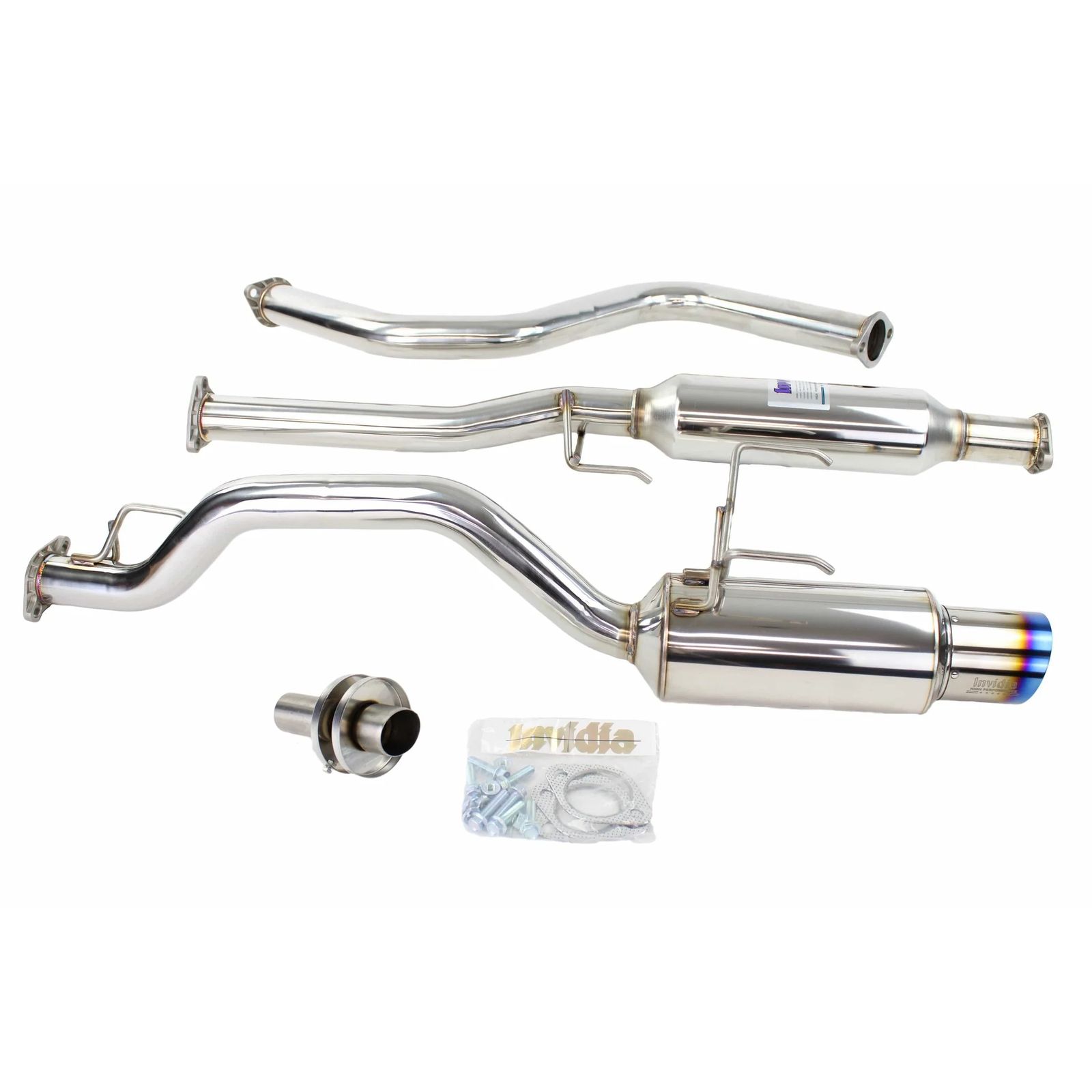 Invidia 92-99 Honda Civic EX/SI Models Only Coupe 60mm (101mm tip) Titanium Tip Cat-Back Exhaust