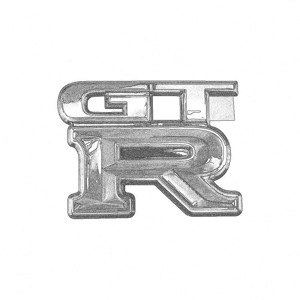 Nissan OEM Trunk Emblem - Nissan Skyline R34 GT-R