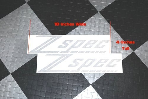 ZSpec Design ZSPEC Silver Vinyl Windshield Banner - 18-inch x 4-inch decal