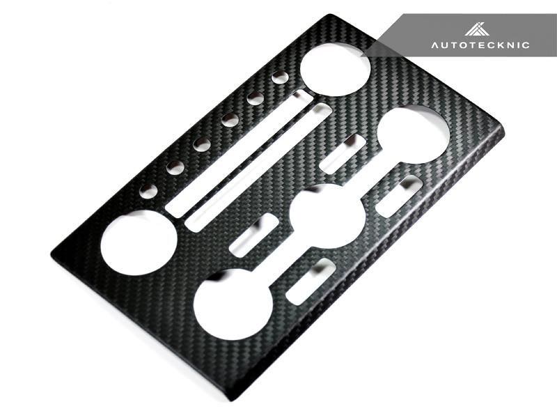 AutoTecknic Dry Carbon AC Stero Dash Panel Cover - Nissan GT-R