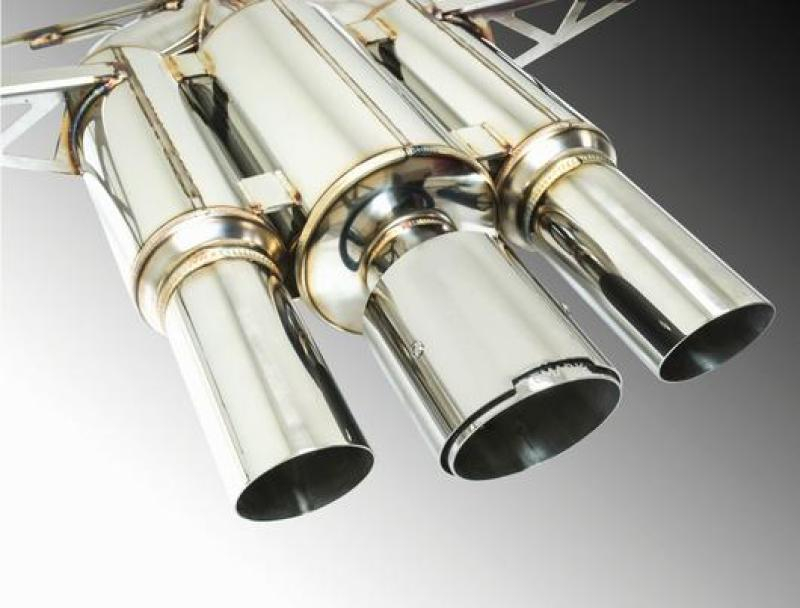 Remark Catback Exhaust 2017+ Honda Civic Type-R Spec III-Triple Tip Stainless Steel Tip Cover