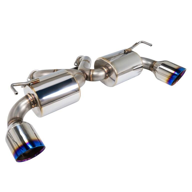 Remark V2 Axle Back Exhaust w/ Burnt Stainless Steel Double Wall Tip - Nissan 370Z Z34