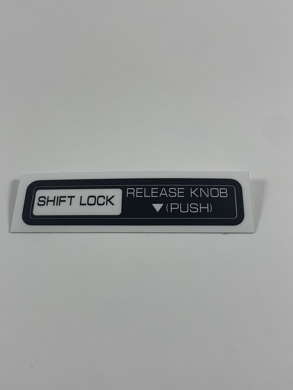 Blaster Z Auto Transmission Shift Lock Decal - Nissan 300ZX 90-93 Z32