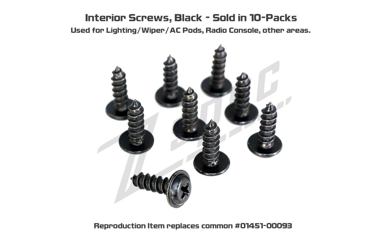 ZSpec Design Interior Screws for Nissan vehicles - fits: Z32 300zx (and others) - Sold in 10-Packs