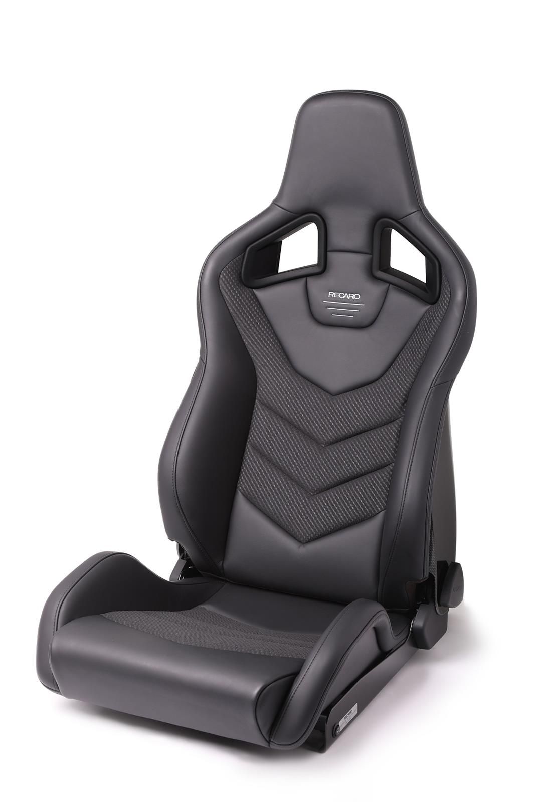 Recaro Sportster GT Driver Seat - Black Leather/Carbon Weave