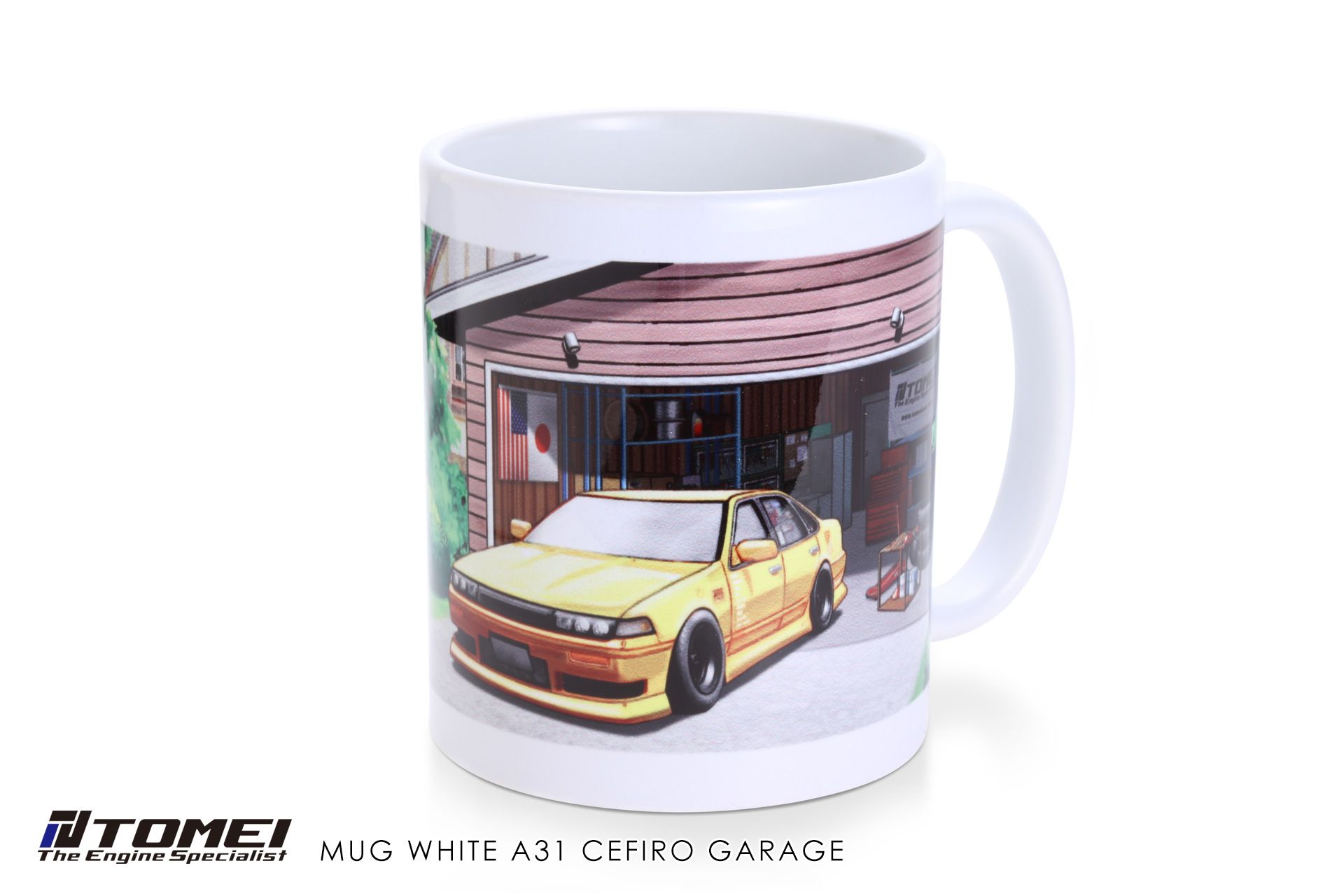 Tomei Mug White A31 Cefiro Garage
