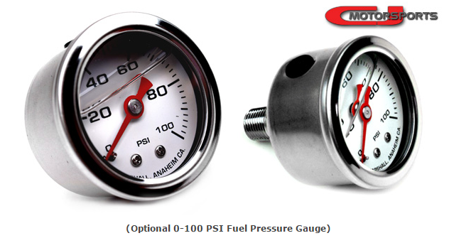 CJ Motorsports Fuel Pressure Regulator Mini Gauge