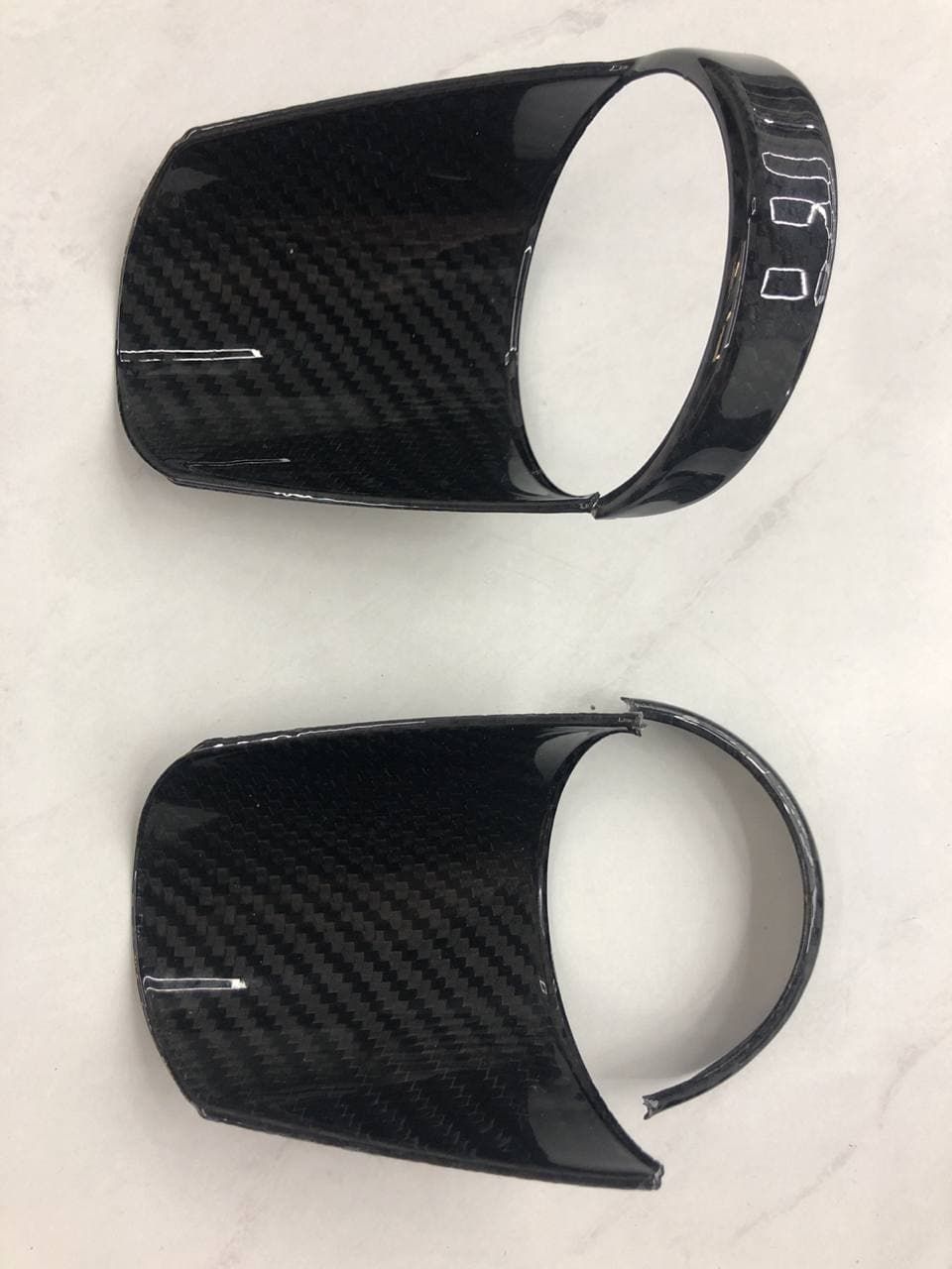 EVO-R Carbon Fiber Door Barrel Ventilator Finisher Cover Set - Nissan 350Z Z33 (Scratch & Dent)