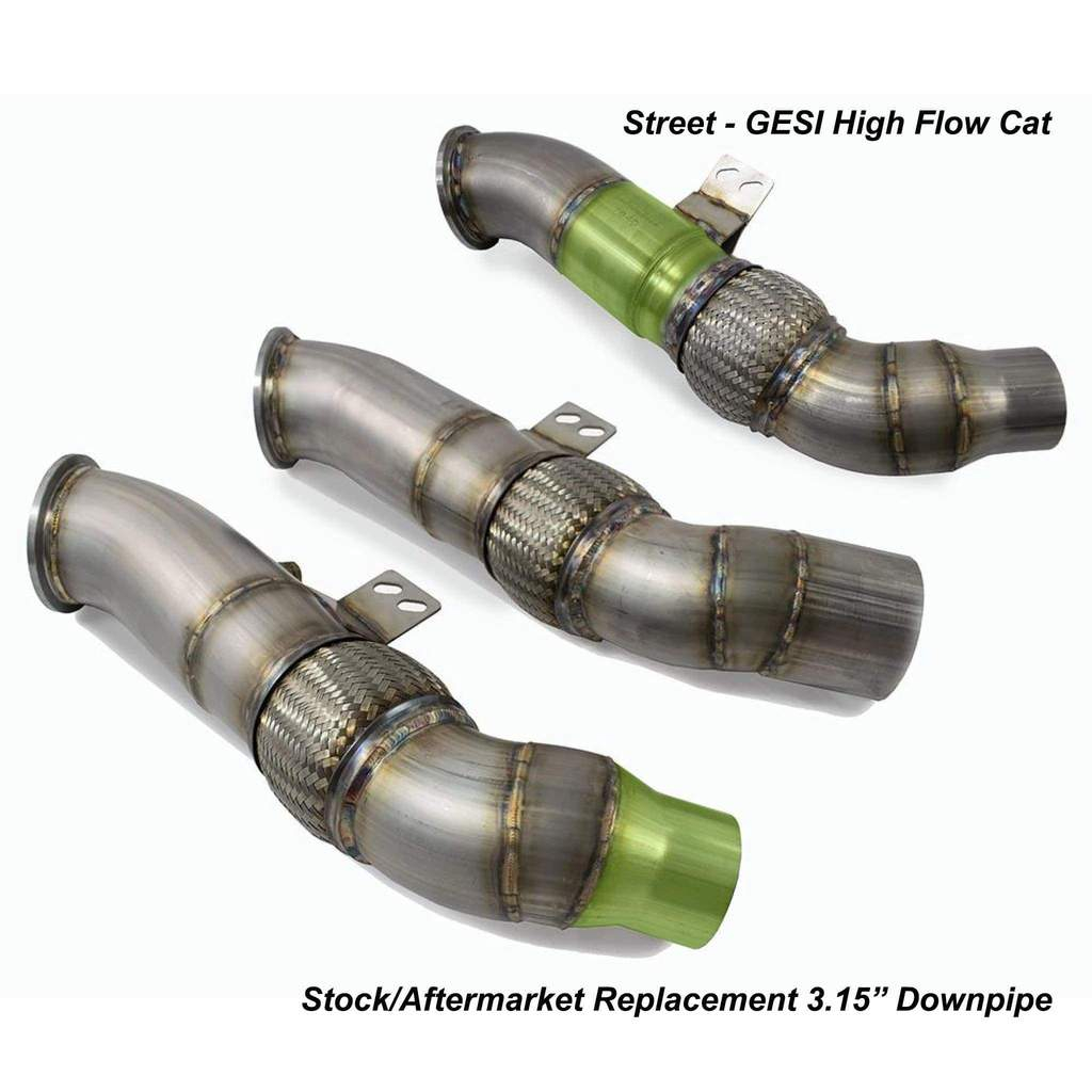 ETS High Flow GESI Cat Downpipe, Street - GESI High Flow Cat, Stock and/or Aftermarket - Toyota Supra 2020