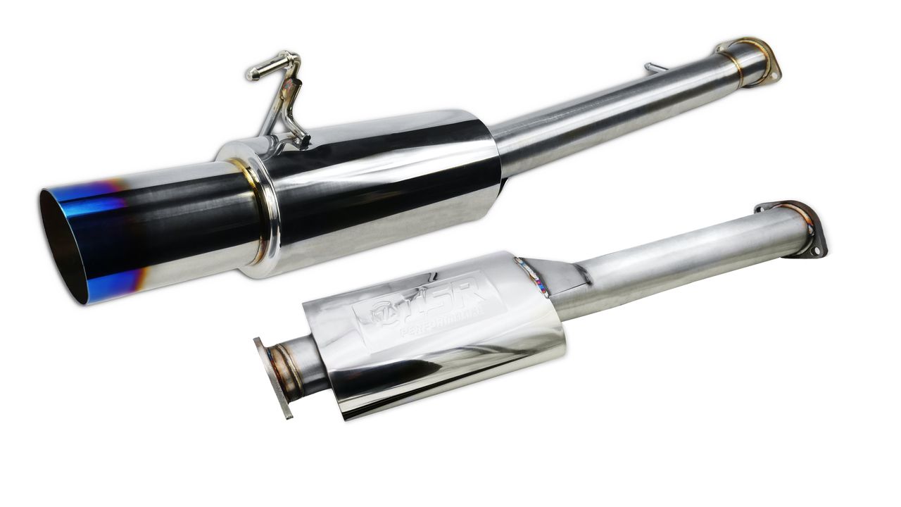 ISR Performance GT Single Exit Exhaust System w/ Burnt Tip - Nissan 350Z