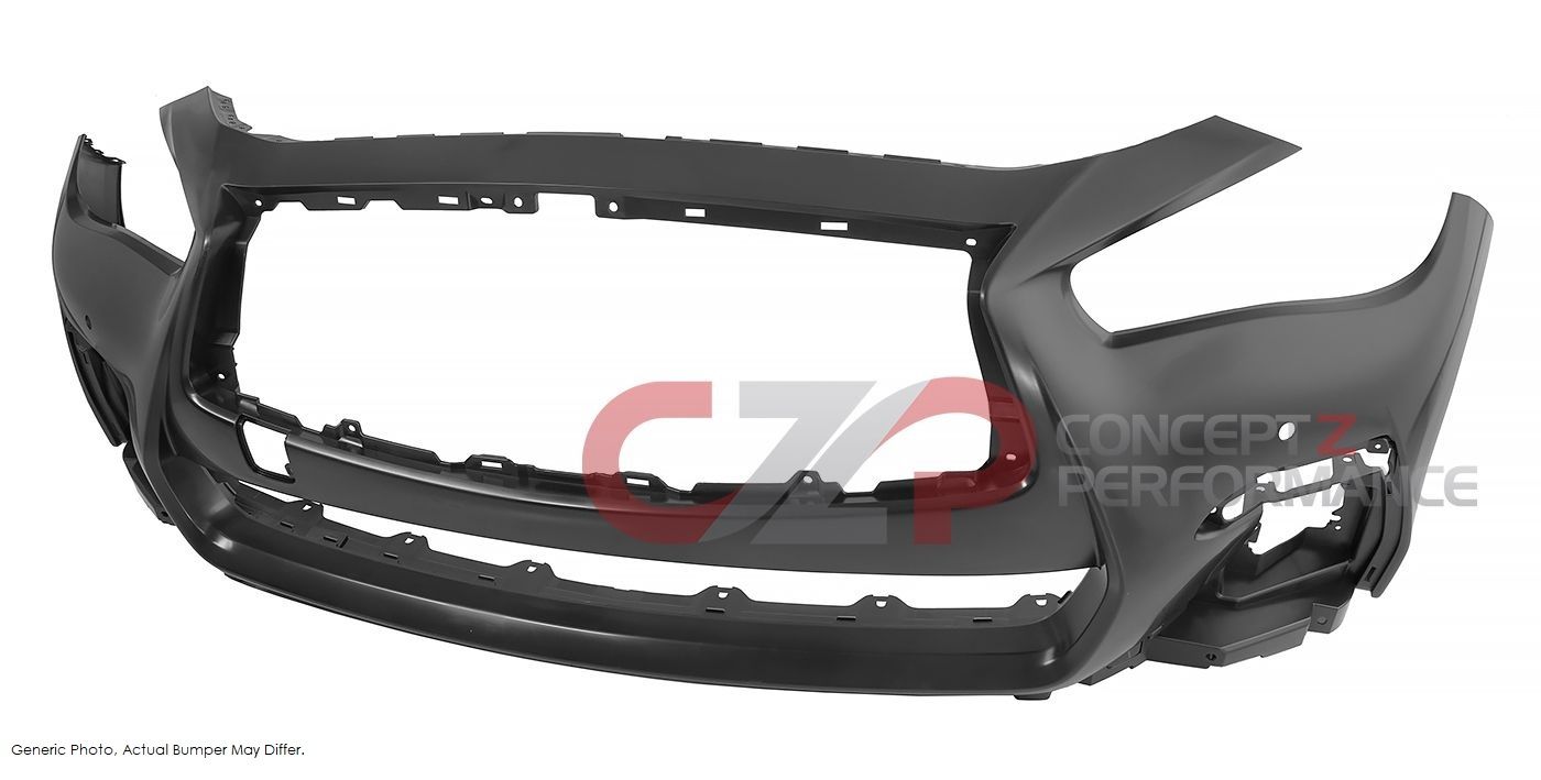 Infiniti OEM Front Fascia Bumper Cover, Luxury with Tech ASSIST Package - Infiniti Q50 18+ V37