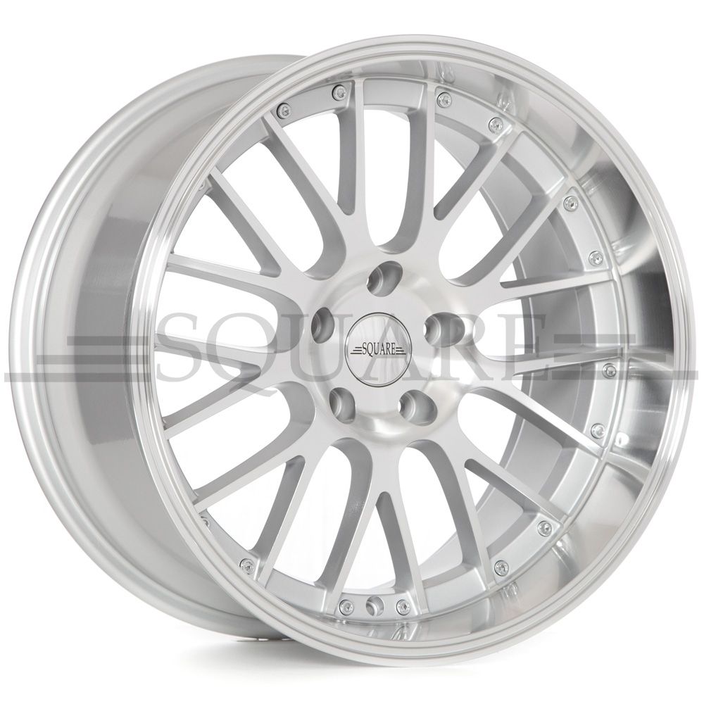 SQUARE Wheels - G6 Model - 18x9.5 +12 4x114.3 - Silver