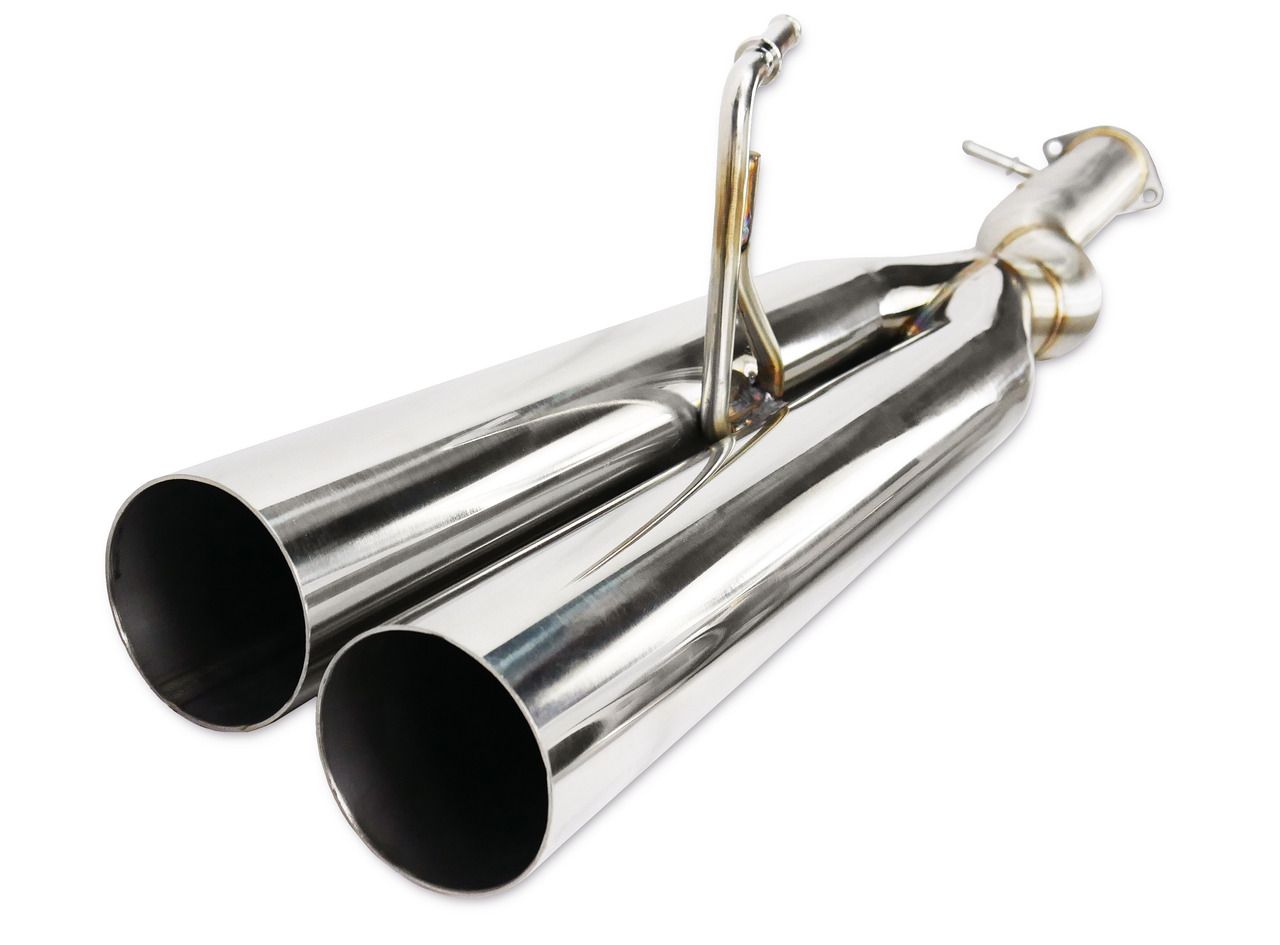ISR Performance EP (Straight Pipes) Dual Tip Exhaust - Infiniti G35 Coupe V35