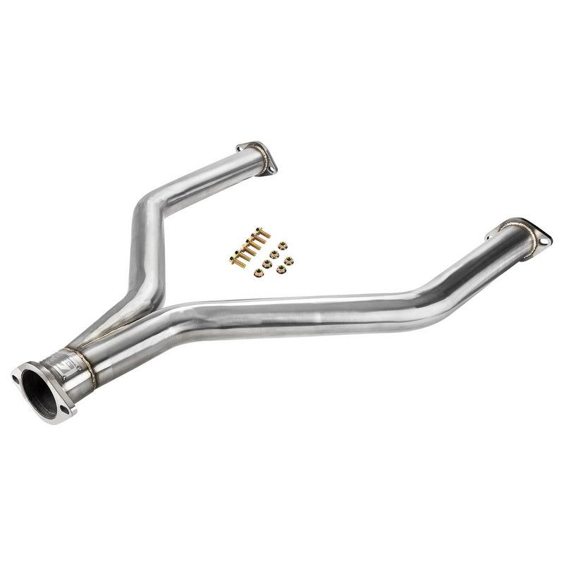 2.25" STAINLESS EXHAUST SILENCED DE CAT DECAT PIPE PAIR FOR NISSAN 350Z Z33 3.5 