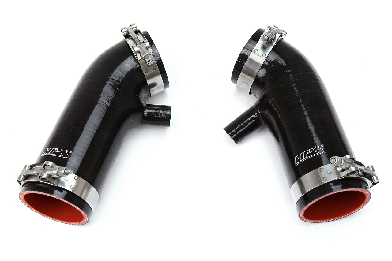 HPS Reinforced Silicone Air Intake Hose Kit, Black - Infiniti G37