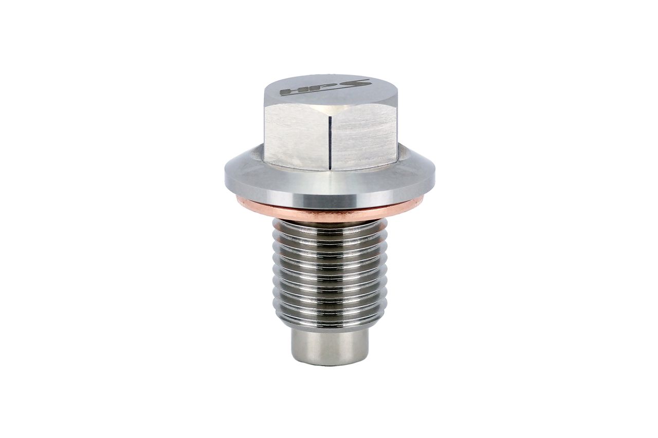 HPS Performance Stainless Steel Magnetic Oil Drain Plug for Nissan,  M12x1.25