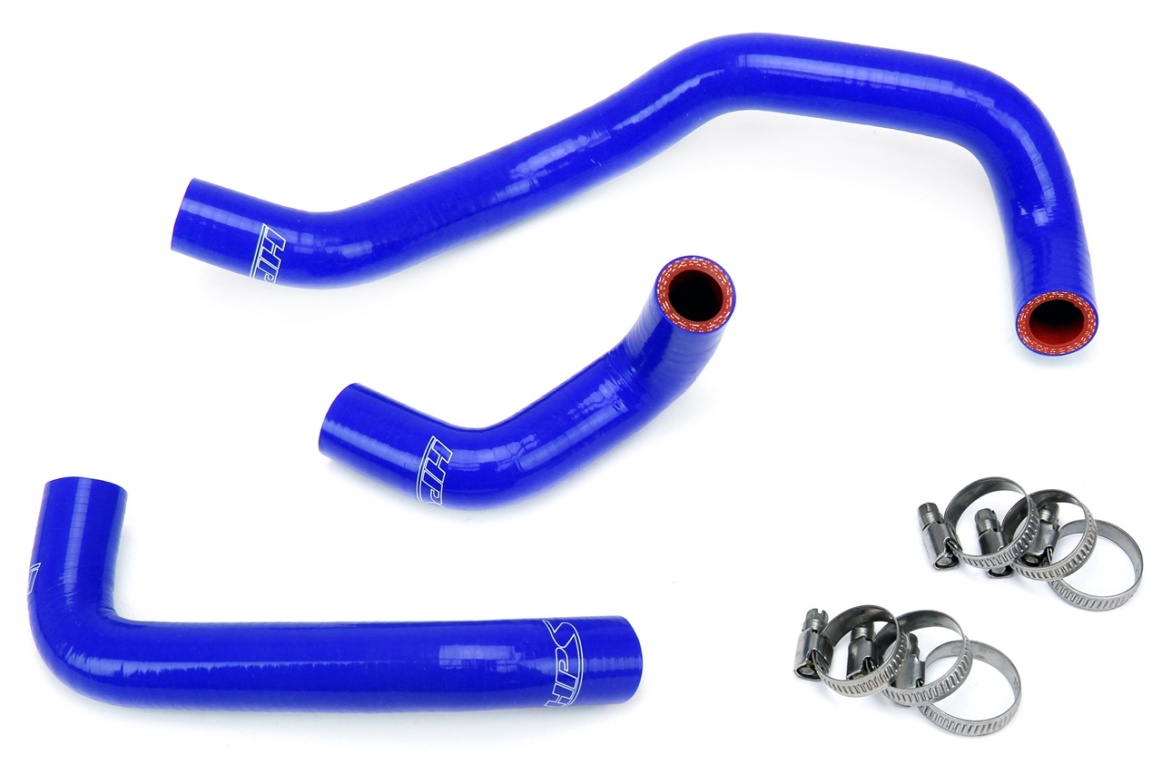 HPS Reinforced Silicone Heater Hose Kit , Blue - Nissan 240SX S14