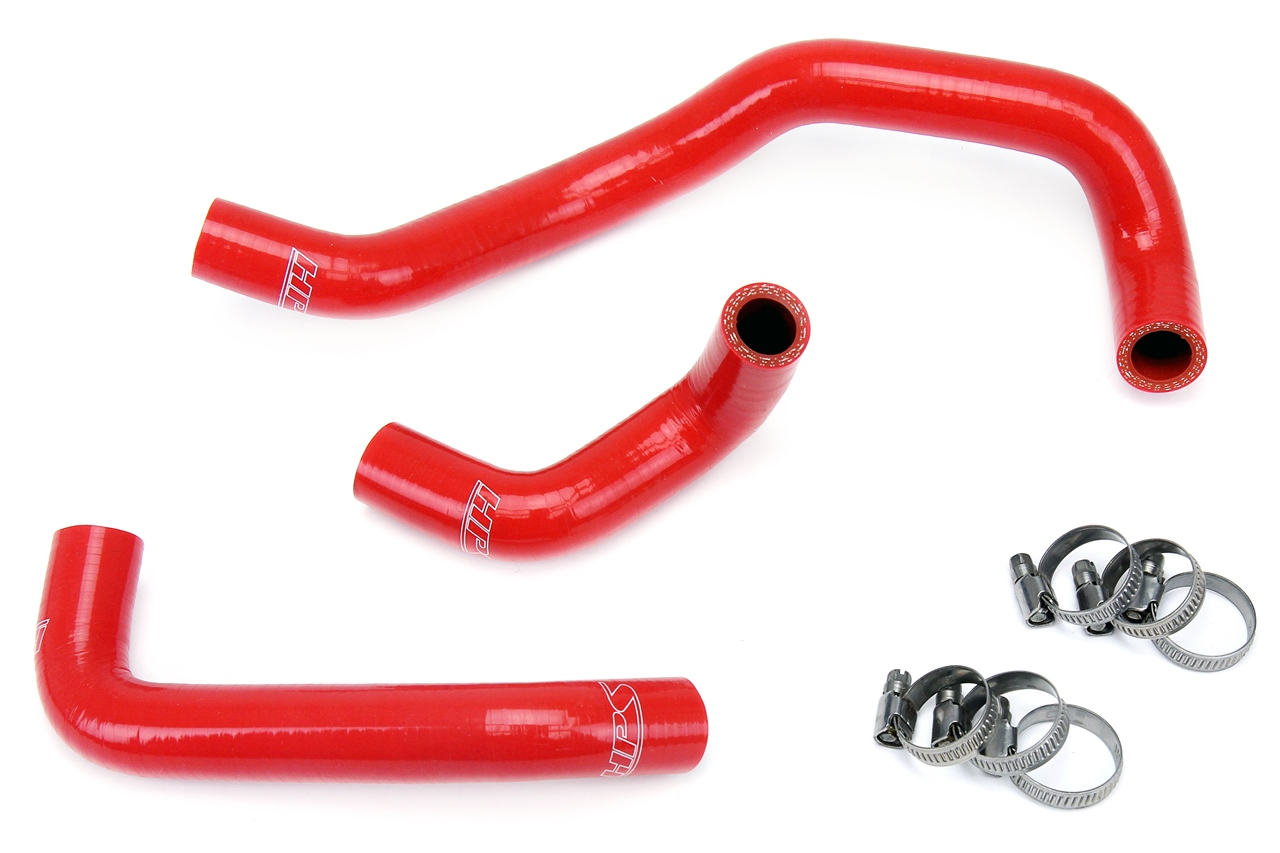 HPS Reinforced Silicone Heater Hose Kit , Red - Nissan 240SX S14