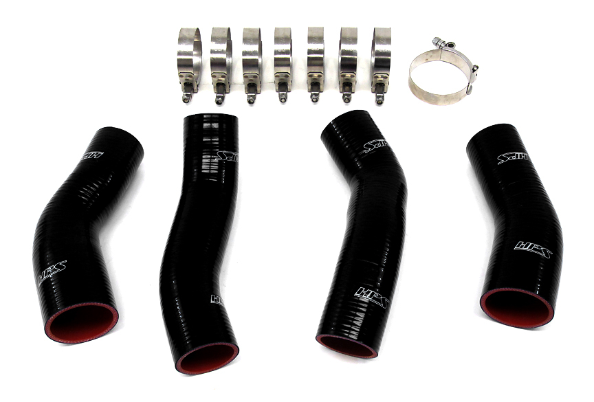 HPS Reinforced Silicone Intercooler Hose Kit, Black - 90-96 Nissan 300ZX Twin Turbo