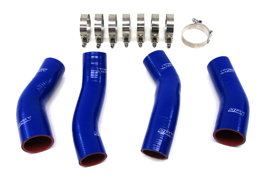 HPS Reinforced Silicone Intercooler Hose Kit, Blue - 90-96 Nissan 300ZX Twin Turbo