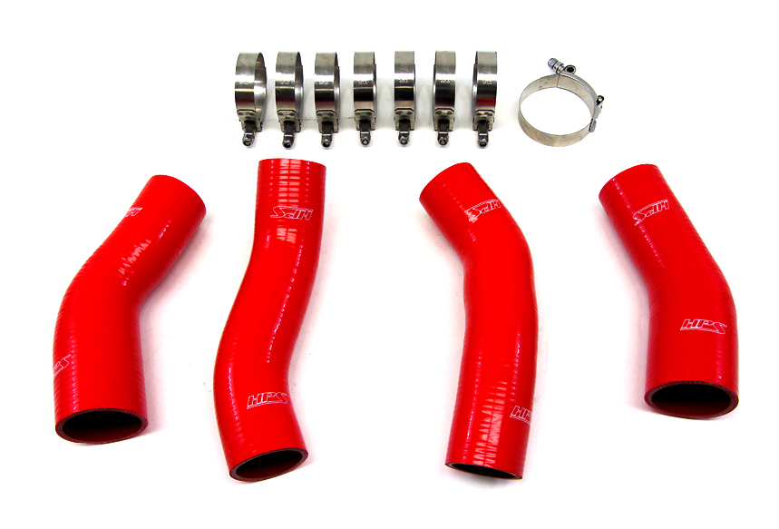 HPS Reinforced Silicone Intercooler Hose Kit, Red - 90-96 Nissan 300ZX Twin Turbo
