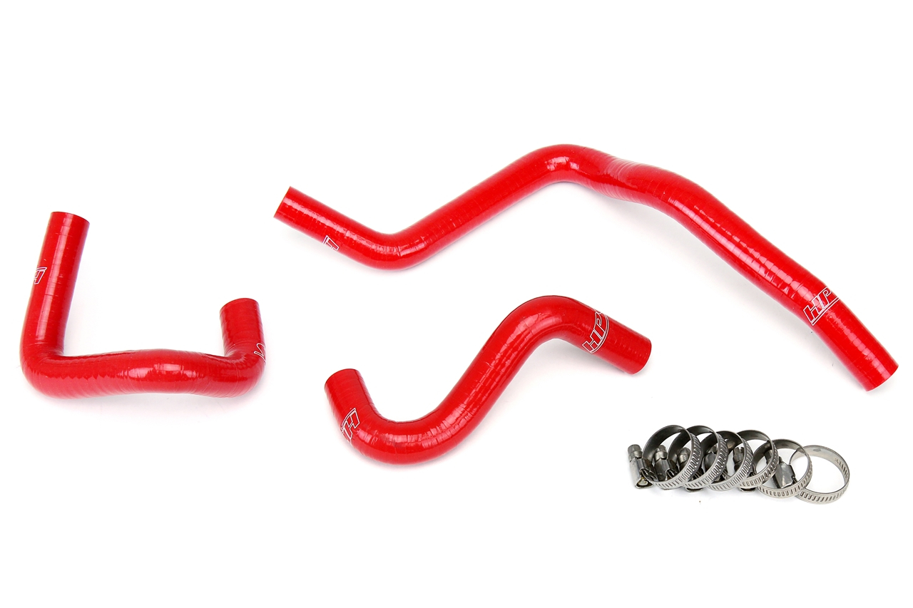 HPS Reinforced Silicone Engine Oil Cooler Coolant Hose Kit, Red RWD ONLY - 03-08 FX35