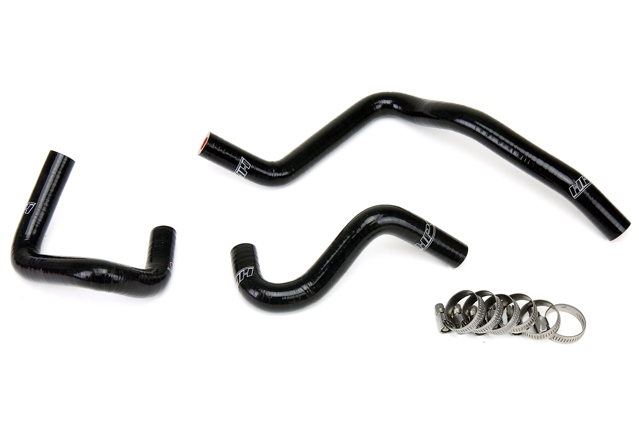HPS Reinforced Silicone Engine Oil Cooler Coolant Hose Kit, Black - Infiniti G35 Coupe