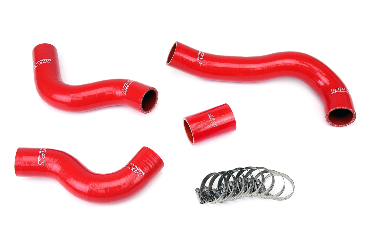 HPS Reinforced Silicone Radiator Hose Kit, Red - 84-89 Nissan 300ZX NA