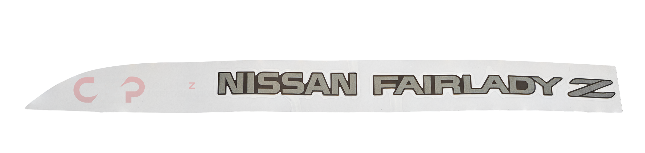 Dewla OEM Replica Rear "Nissan Fairlady Z" Decal, Black/Silver - Nissan 300ZX 90-93 Twin Turbo TT Z32