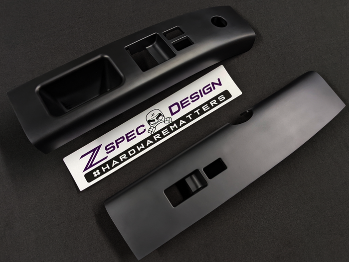ZSPEC Design Window Switch / Handle Finishers, Black Set - Nissan 350Z