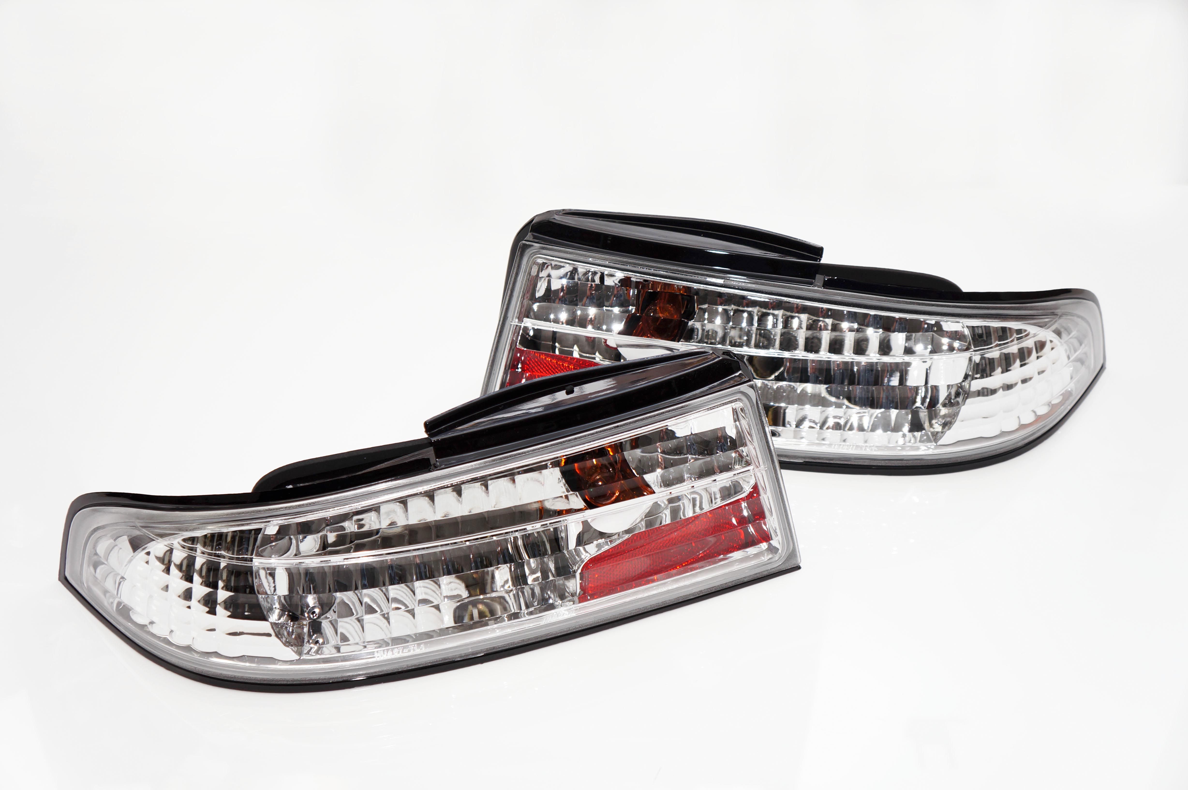 Circuit Sports Fully Transparent Crystal Rear Tail Light Kit, Standard Bulbs - Nissan S14