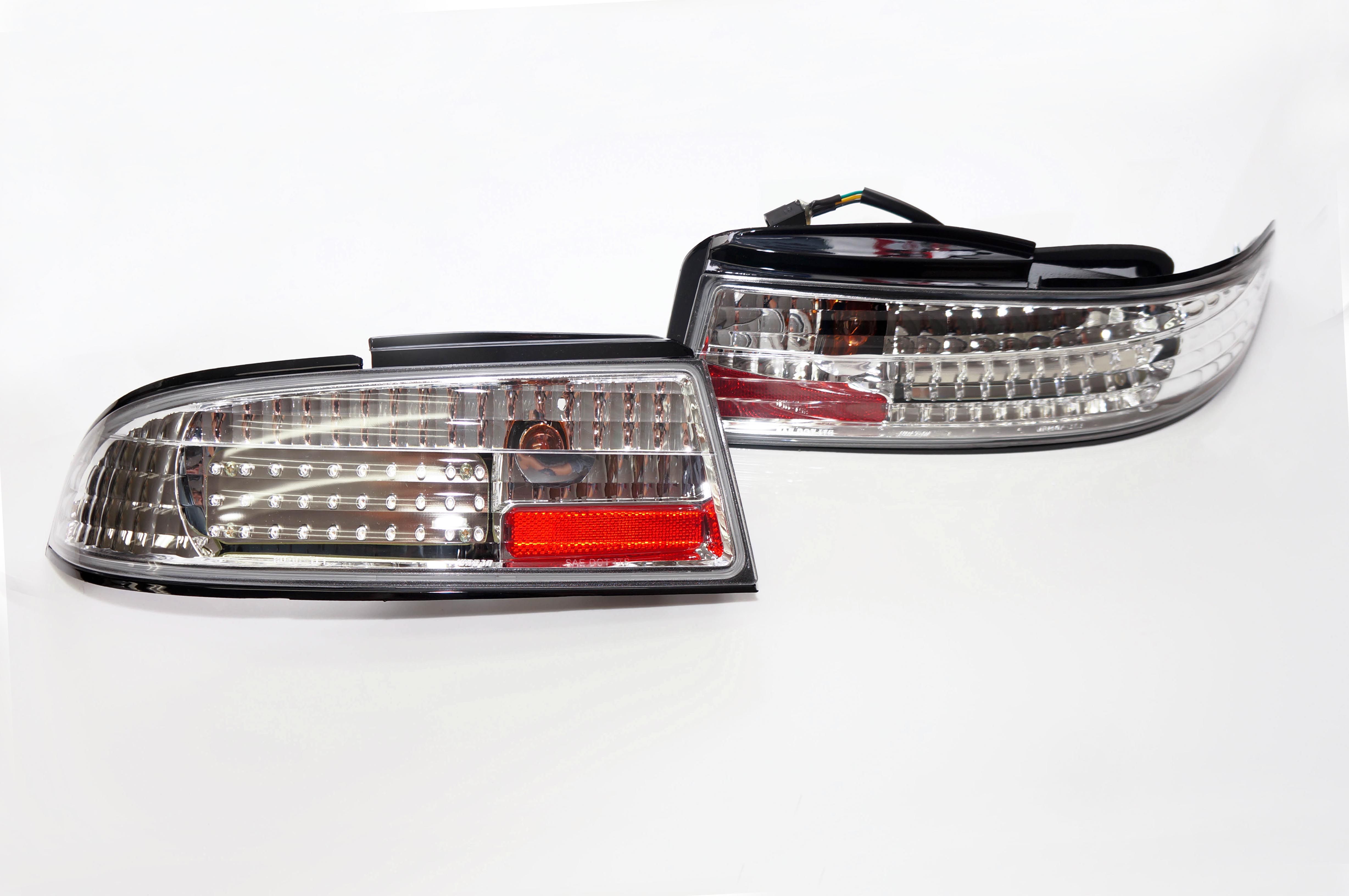 Circuit Sports Fully Transparent Crystal Rear Tail Light Kit,  LED - Nissan S14