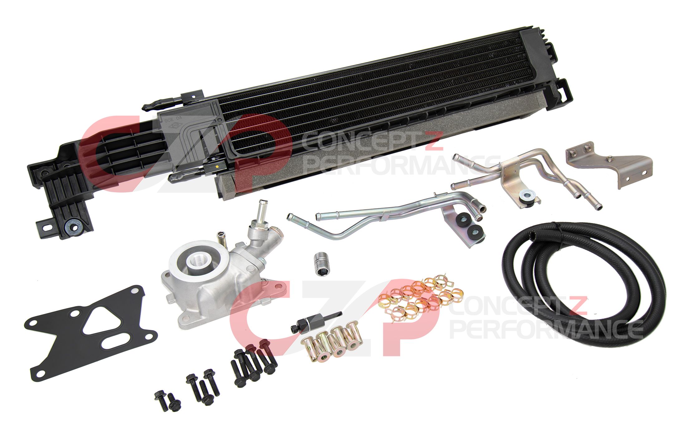 NEW!!! CZP Q50/Q60 Red Sport OEM Oil Cooler Upgrade Kit - Infiniti Q50 16+ V37, Q60 17+ CV37