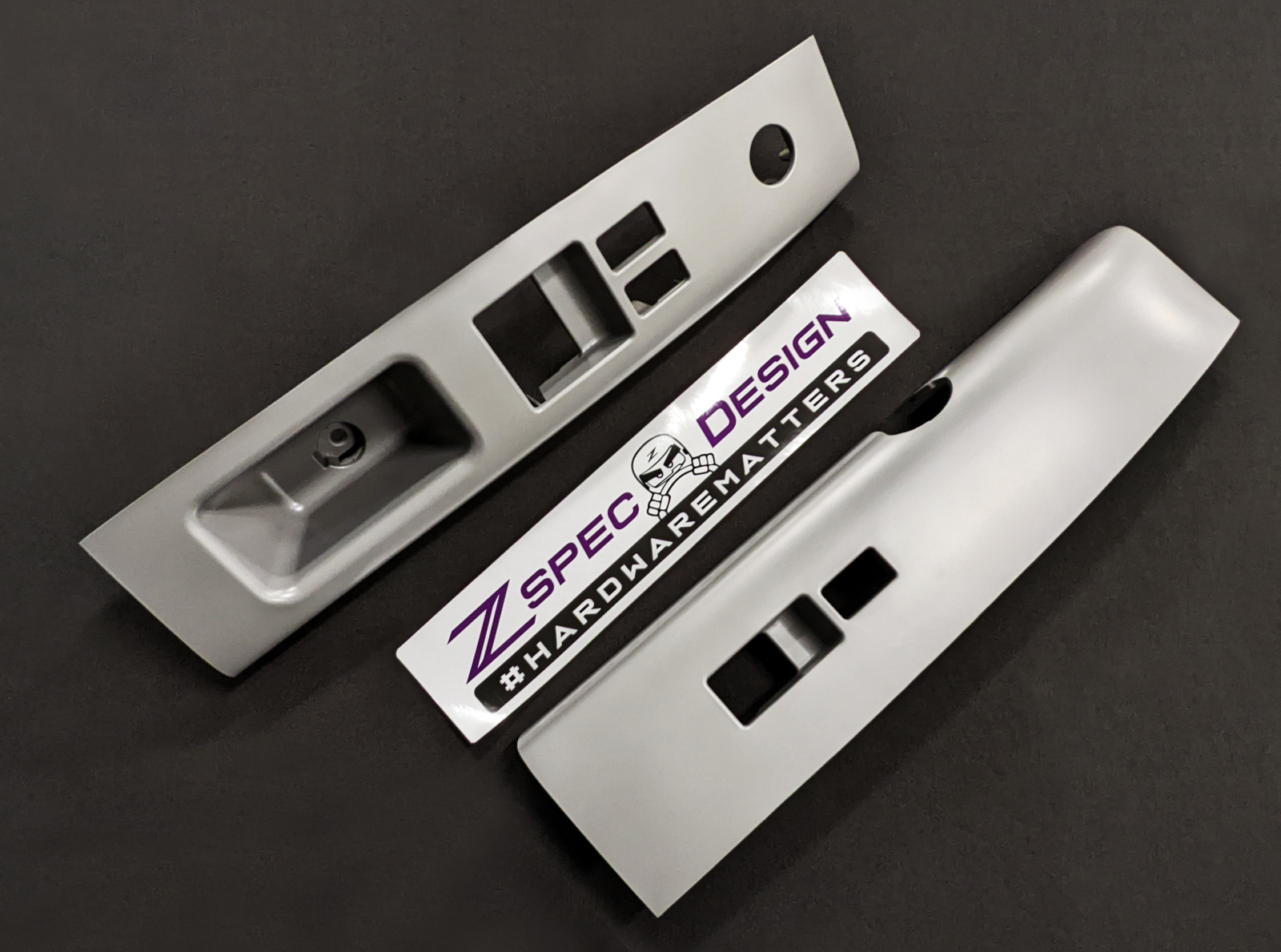 ZSPEC Design Window Switch / Handle Finishers, Gray Set - Nissan 350Z Z33