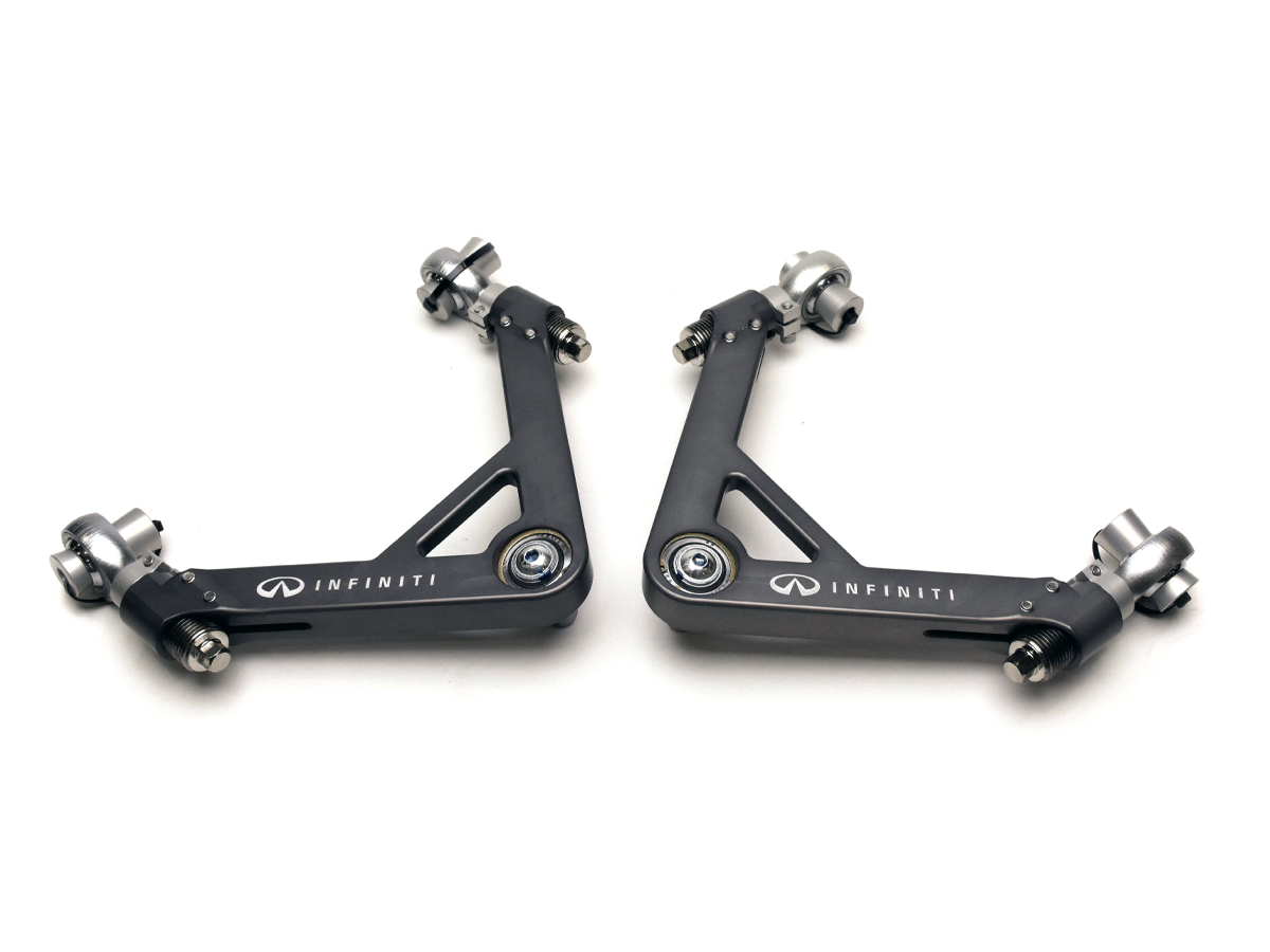 Infiniti Motorsports Front Upper Camber / Caster Arms - Nissan 370Z / Infiniti G37