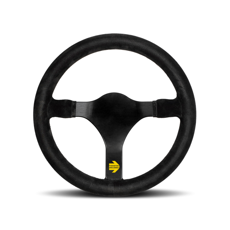 Momo MOD31 Steering Wheel 320MM, Black Suded, Black Spokes