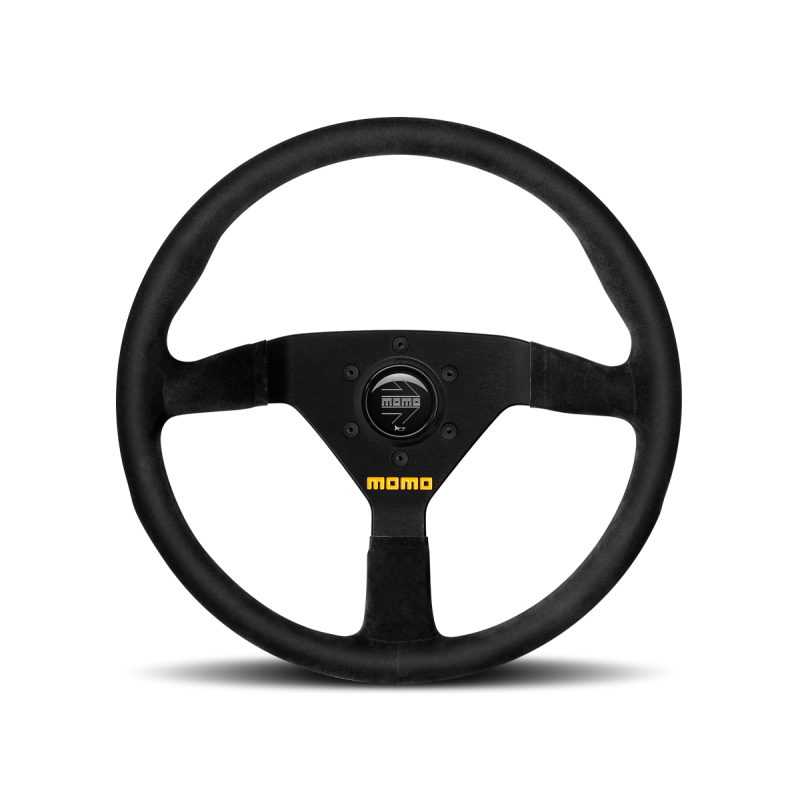 Momo MOD78 Steering Wheel 320MM, Black Suede, Black Spokes