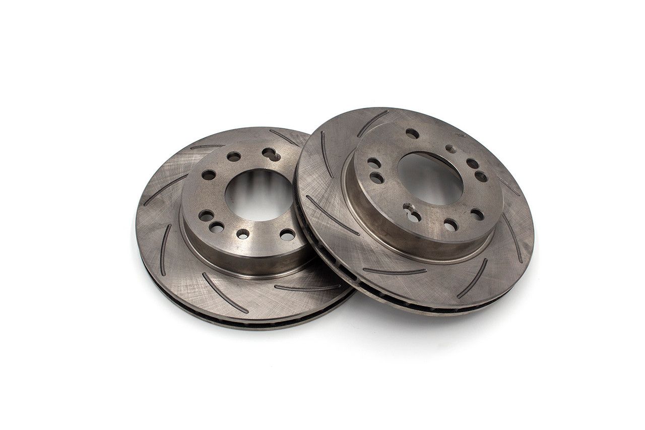 ROFU Max Street Friction Slotted Front Rotors Nissan, PAIR 4 & 5 LUG- Nissan 240SX S13 / S14