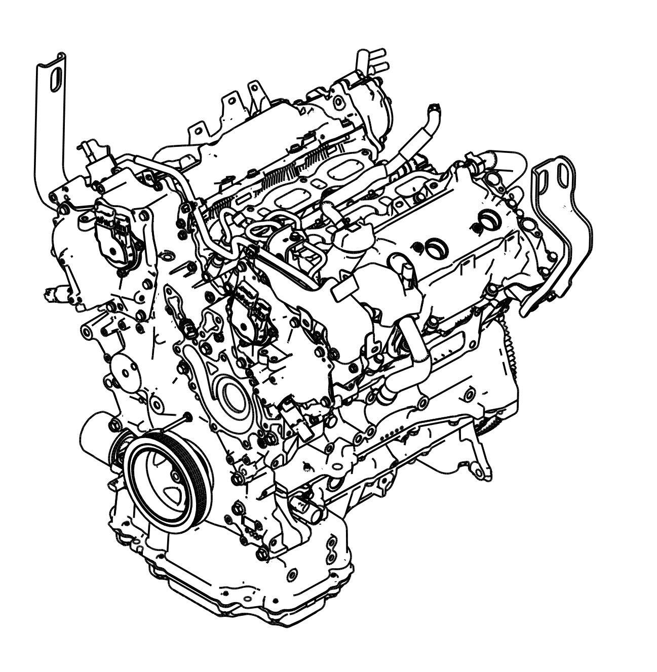 Nissan OEM Engine Long Block, 6MT Manual - Nissan Z 2023+ RZ34