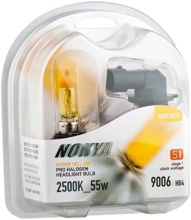 NOKYA Hyper Yellow Bulbs, 9006 Fitment - 2500K Color Temperature